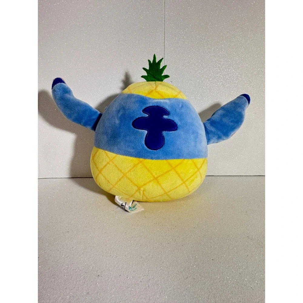 Disney Squishmallows Stitch Pineapple Plush Kellytoy Lilo & Stitch 8 Inch Blue
